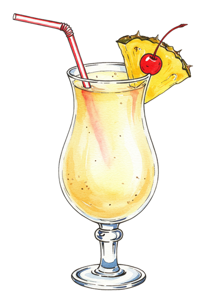 Hibiscus Colada Mocktail