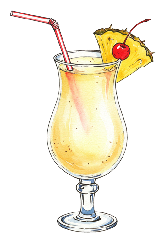 Hibiscus Colada Mocktail